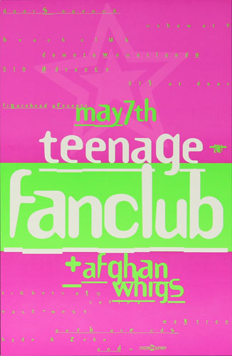 Thomas Scott (Eyenoise) Teenage Fanclub and Afghan Whigs Poster