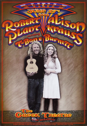 Randy Tuten Robert Plant and Alison Krauss Poster