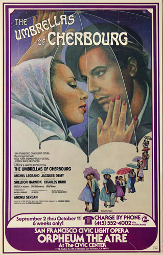 Umbrellas of Cherbourg Theatre Poster