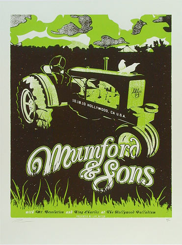 Andrew Vastagh Mumford and Sons Poster