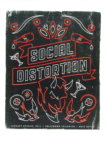 Andrew Vastagh Social Distortion Poster