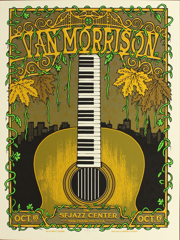 Matt Leunig Van Morrison Poster
