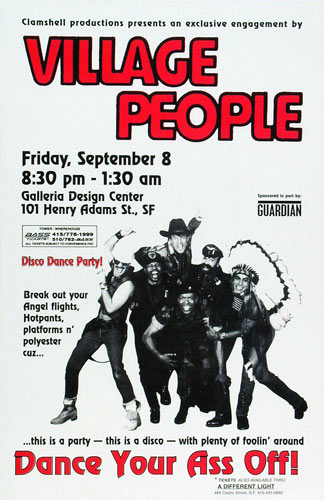 Village People Disco Dance Party Poster