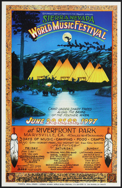 Pat Ryan Los Van Van 1997 World Music Festival Poster