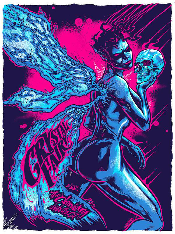 Zombie Yeti Crystal Fairy Poster