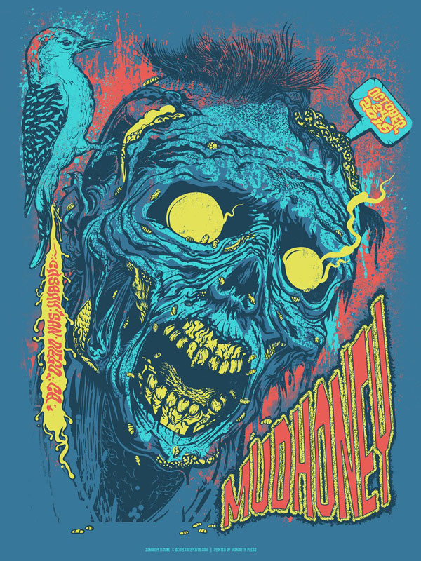 Zombie Yeti Mudhoney Poster