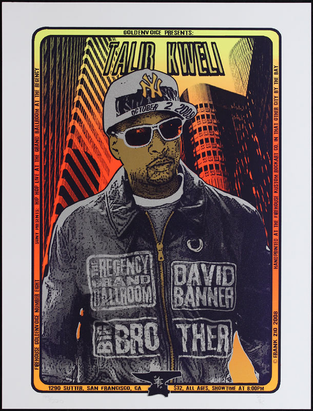 Frank Zio at Firehouse Talib Kweli Poster