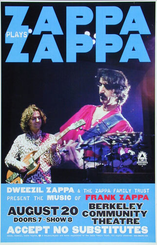 Zappa Plays Zappa: Dweezil Zappa Poster