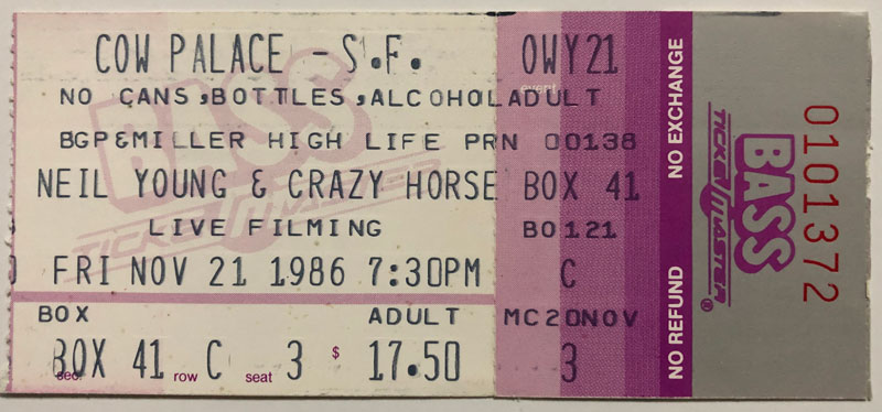 Neil Young & Crazy Horse Ticket
