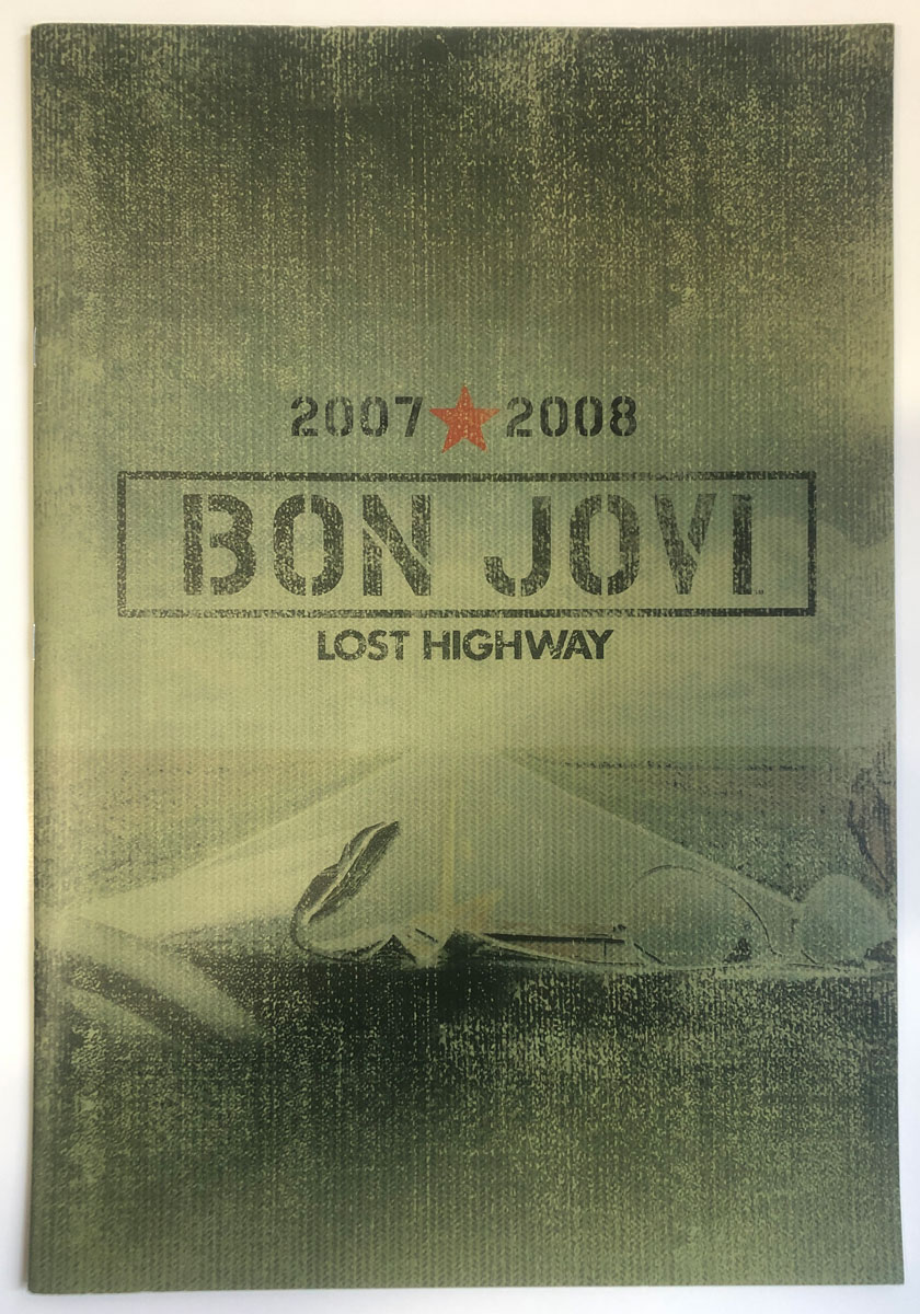 Bon Jovi Lost Highway Tour 2007-2008 Concert Program