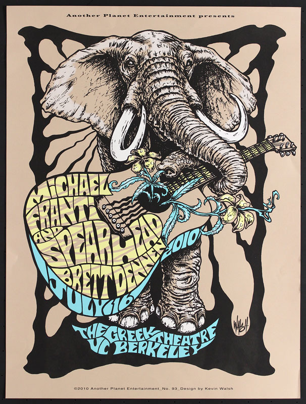 Kevin Walsh Michael Franti and Spearhead at Greek Theatre Poster
