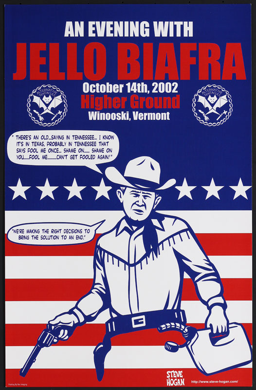 Steve Hogan An Evening with Jello Biafra Poster