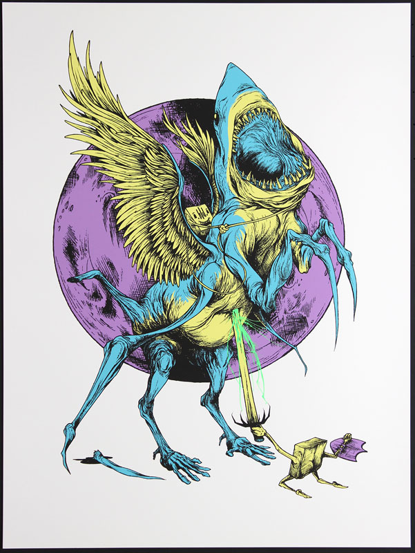 Alex Pardee Sharkasus Art Print