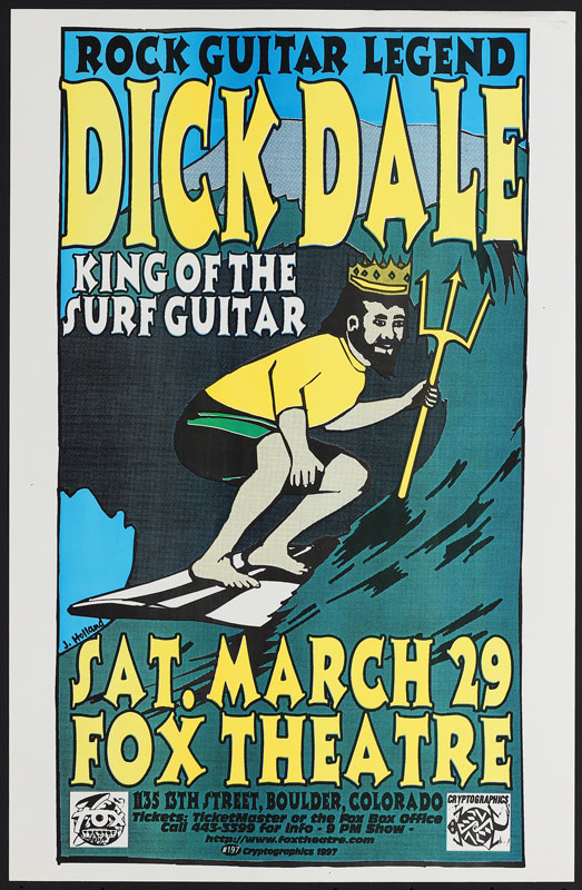 Jeff Holland / Cryptographics Dick Dale Poster