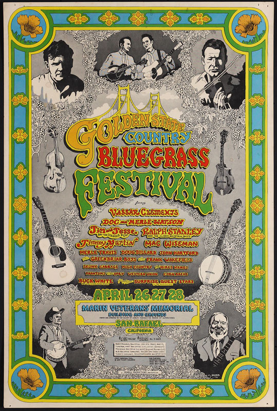 Rick Shubb Golden State Country Bluegrass Festival Poster