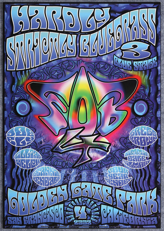Chris Shaw and Alexandra Fischer Hardly Strictly Bluegrass 3 - 2003 Poster