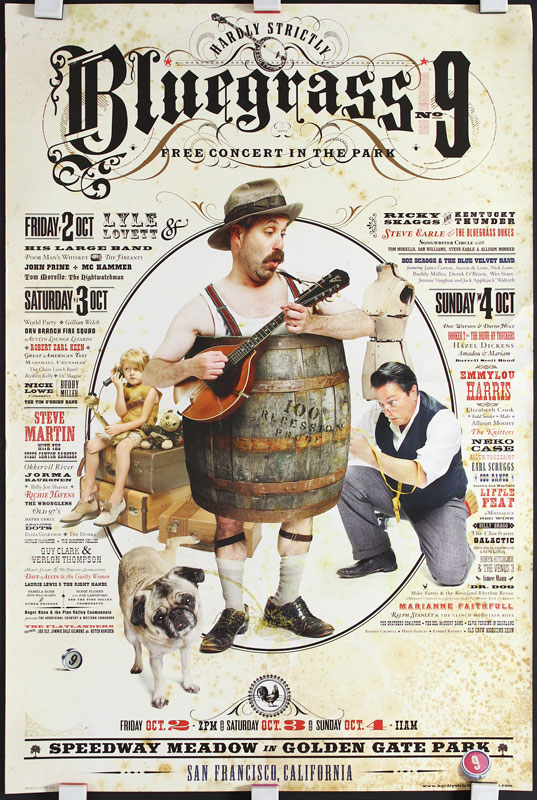 Hardly Strictly Bluegrass 9 - 2009 Poster