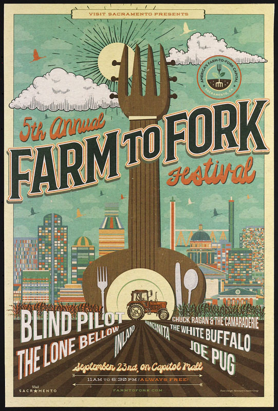Mercenary Creative Group 5th Annual Farm to Fork Festival Poster