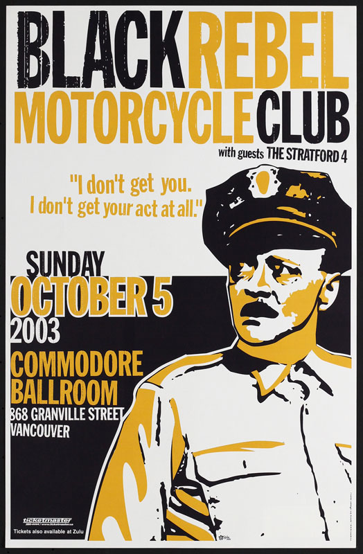 Robe Black Rebel Motorcycle Club Poster