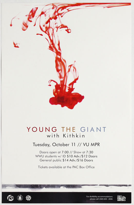 Publicity Center Young the Giant Poster