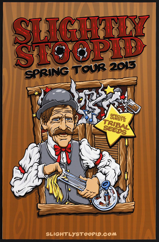 Slogan Slightly Stoopid Spring Tour Poster
