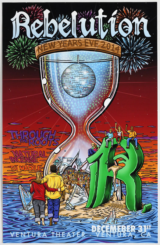 Slogan Rebelution New Years Eve 2013-2014 Poster