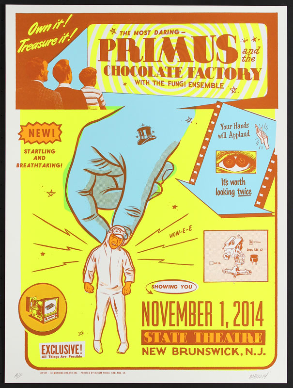 Morning Breath Primus and the Chocolate Factory at State Theatre - New Brunswick NJ Poster