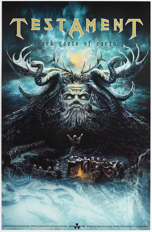 Testament - Dark Roots of Earth Album Release Promo Poster