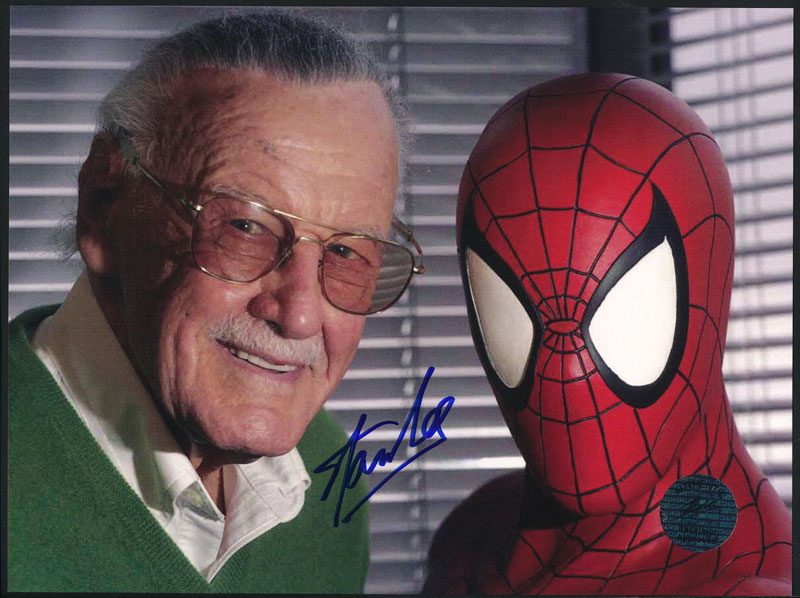 Stan Lee and Spiderman Autographed Photo