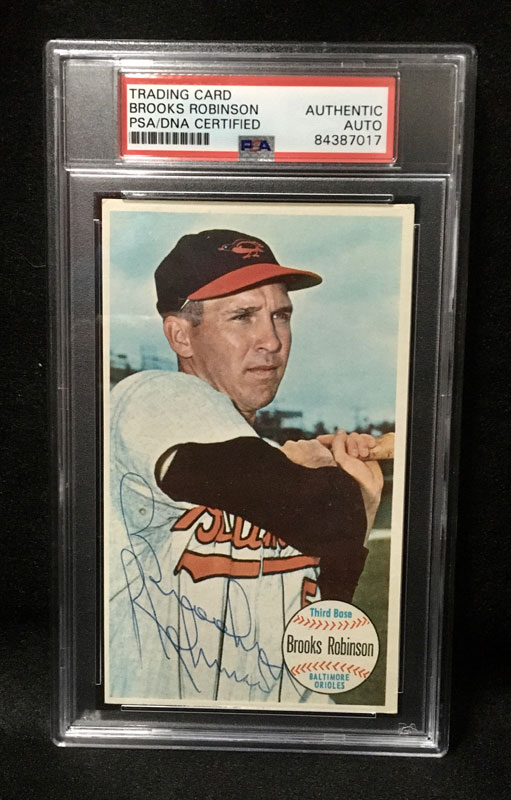 1964 Topps Giants Brooks Robinson #50 Signed PSA/DNA Autographed Baseball Card