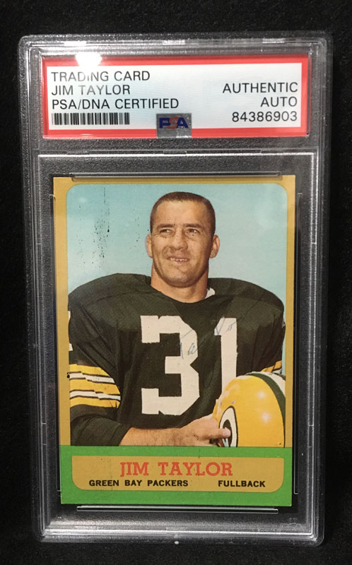 1963 Topps Jim Taylor #87 Signed PSA/DNA Autographed Football Card