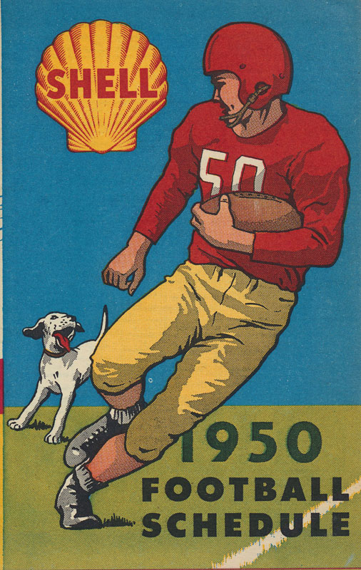 1950 Shell Comprehensive College Football Schedule