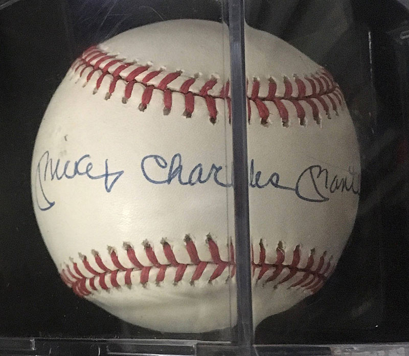 Mickey Charles Mantle PSA DNA Autographed Baseball