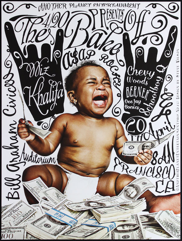 Steve Wilson The 4/20 Bake Off - Wiz Khalifa A$AP Rocky Poster