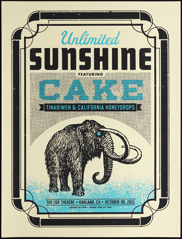 Aesthetic Apparatus Cake Unlimited Sunshine Tour Poster