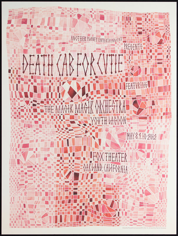 Patrick Dunaway Death Cab For Cutie Poster