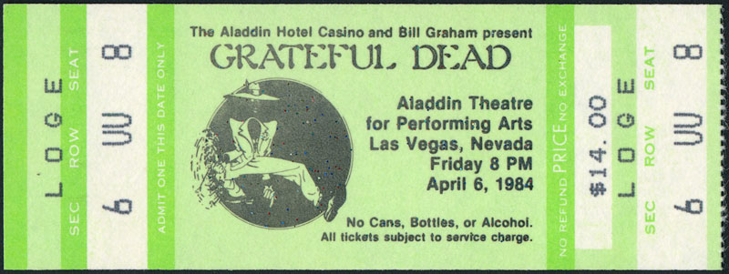 Grateful Dead Ticket Stub