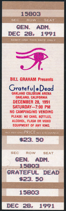 Grateful Dead Ticket