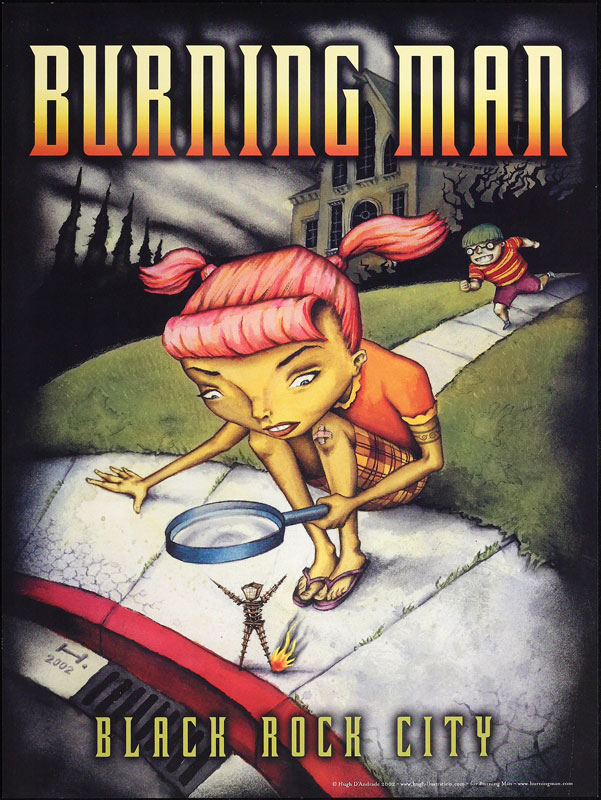 Hugh D'Andrade Burning Man 2002 Poster