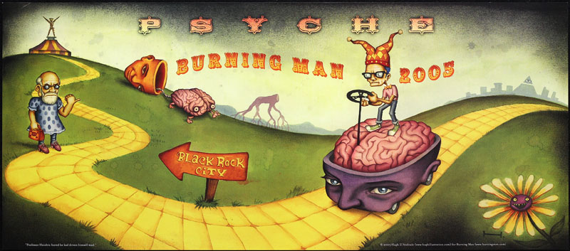 Hugh D'Andrade Burning Man 2005 Poster