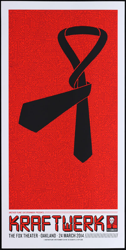 Lil Tuffy Kraftwerk 3-D Concert Poster