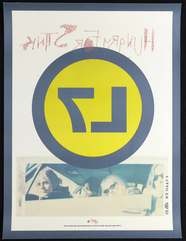L7 - Hungry for Stink Promo Window Sticker