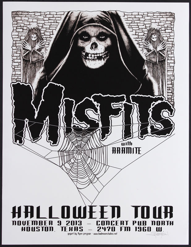 Flynn Prejean Misfits Aramite Halloween Tour Poster