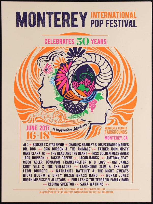 Color Punch Monterey International Pop Festival Poster