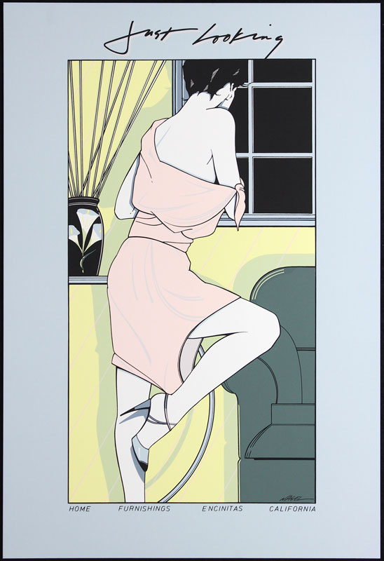 Patrick Nagel Just Looking Poster
