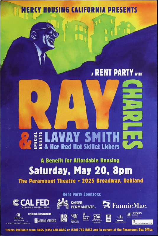 Ray Charles Affordable Housing Benefit Poster
