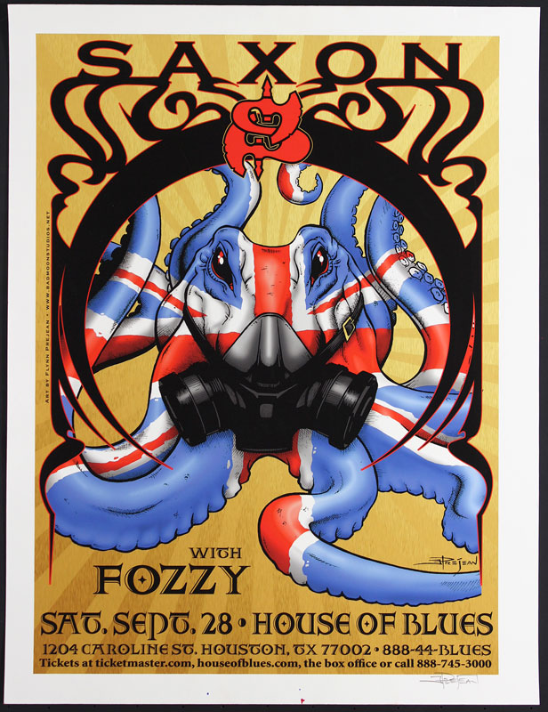 Flynn Prejean Saxon - Fozzy Poster