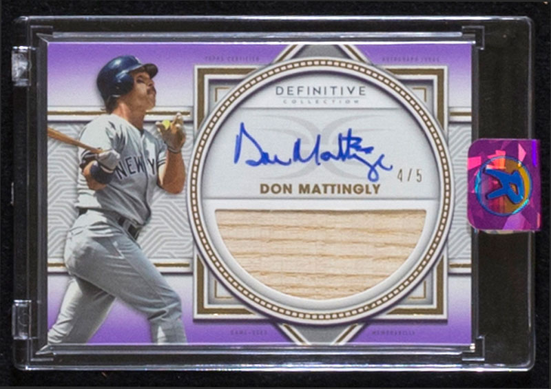 2022 Topps Don Mattingly Signed Relic Autographed Baseball Card