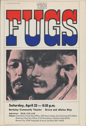 Photograph: Joel Brodsky - Design: Dennis Lo The Fugs Handbill