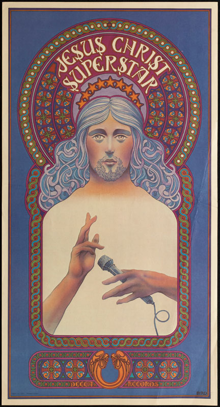 David Byrd Jesus Christ Superstar Decca Records Promo Poster